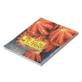 Octopus Tako たこ Tsukiji-vismarkt, Tokio, Japan Notitieblok (Linkerzijde)