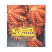 Octopus Tako たこ Tsukiji-vismarkt, Tokio, Japan Notitieblok (Voorkant)