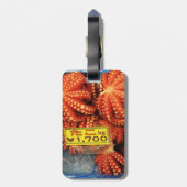 Octopus Tako た Tsukiji Fish Market, Tokyo, Japan Bagagelabel (Achterkant verticaal)