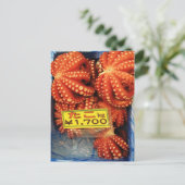 Octopus Tako た Tsukiji Fish Market, Tokyo, Japan Briefkaart (Staand voorkant)