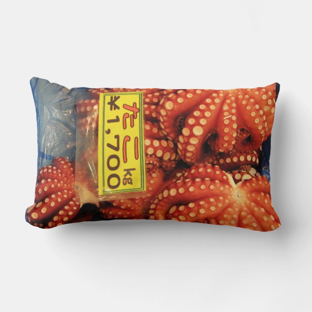 Octopus Tako た Tsukiji Fish Market, Tokyo, Japan Kussen (Voorkant)