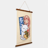 Octopus Takoyaki Cat Hangend Wandkleed (Gebogen)