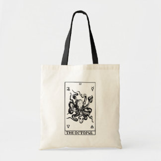 Octopus Tarotkaart Vintage Mariene Illustratie Tote Bag