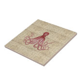  octopus tegeltje (Zijkant)