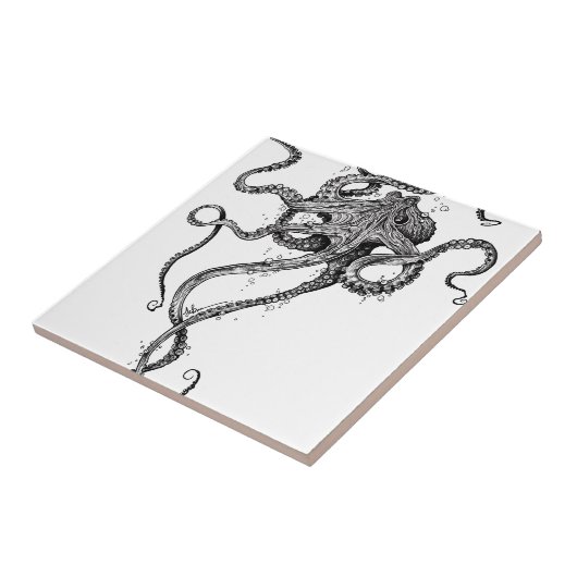 Octopus Tegeltje (Zijkant)