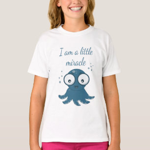 octopus tekening ik ben een wonder t-shirt