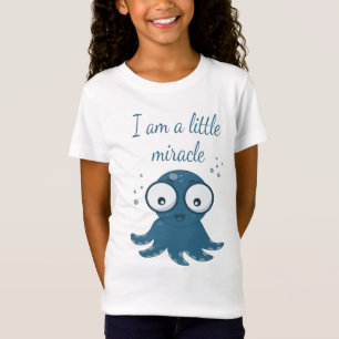 octopus tekening ik ben een wonder t-shirt