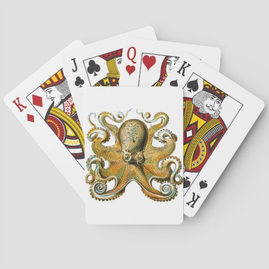 Octopus Tekening  Tentakels Pokerkaarten (Achterkant)