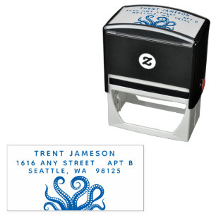 Octopus Tentacles Adres Zelfinktende Stempel