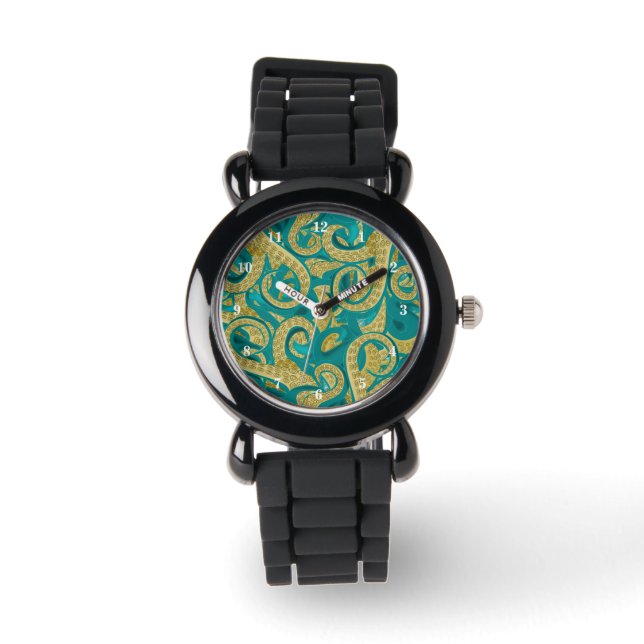 Octopus Tentacles Art Watch - Schilderen Horloge (Voorkant)