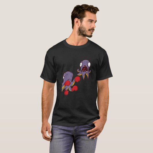 octopus tentacles boxing octopus Premium T-shirt (Voorkant volledig)