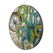 Octopus Tentacles compass Music Dartbord (Voorkant Rechts)