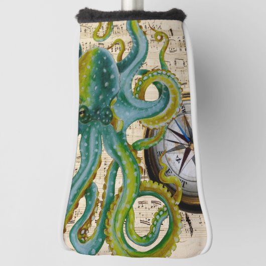 Octopus Tentacles compass Music Golfheadcover (Draai 90)
