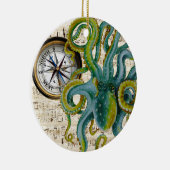 Octopus Tentacles compass Music Keramisch Ornament (Rechts)
