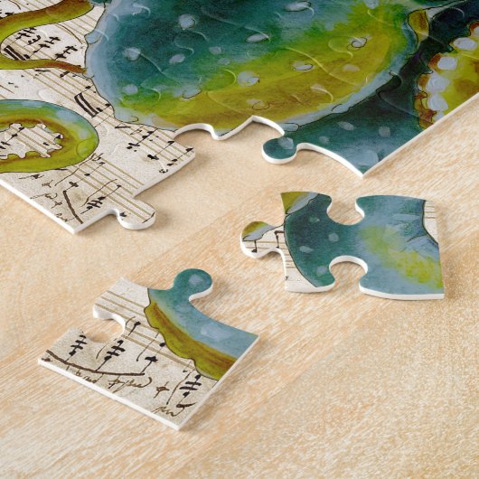 Octopus Tentacles compass Music Legpuzzel (Zijkant)