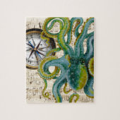 Octopus Tentacles compass Music Legpuzzel (Verticaal)