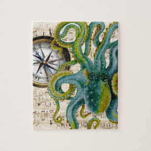 Octopus Tentacles compass Music Legpuzzel