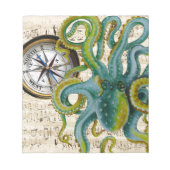 Octopus Tentacles compass Music Notitieblok (Voorkant)