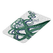 Octopus Tentacles Green en Blue Magneet (Linkerzijde)