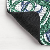 Octopus Tentacles Green en Blue Muismat (Hoek)