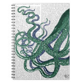 Octopus Tentacles Green en Blue Notitieboek (Voorkant)