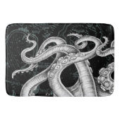 Octopus Tentacles Map Black Badmat (Voorkant)