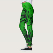 Octopus Tentacles on Green - Leggings (Links)
