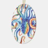 Octopus Tentacles Waterverf Colorful Art Keramisch Ornament (Links)