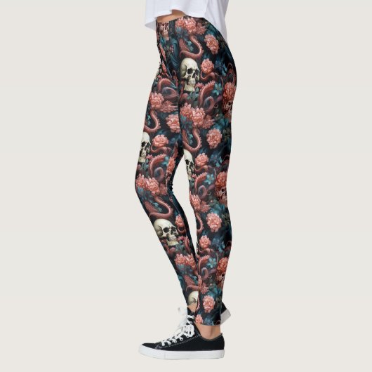 Octopus tentakels en schedels Alternative Gothic Leggings (Links)