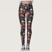 Octopus tentakels en schedels Alternative Gothic Leggings (Voorkant)
