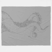 octopus tentakels grijs op grijze deken (Voorkant (Horizontaal))