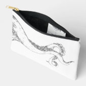 octopus tentakels grijs op witte tas (Open)