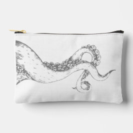 octopus tentakels grijs op witte tas