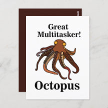 Octopus tentakels multitasker grappig