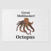 Octopus tentakels multitasker grappige verjaardag tissuepapier (Voorkant)