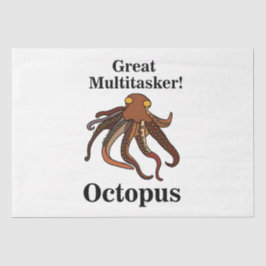 Octopus tentakels multitasker grappige verjaardag tissuepapier