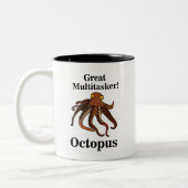 Octopus Tentakels Multitasker Zee Creatures Funny Tweekleurige Koffiemok (Links)
