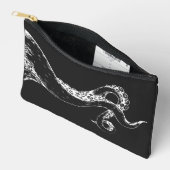 octopus tentakels negatief op zwarte pouch etui (Open)