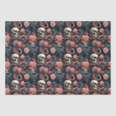 Octopus Tentakels Schedel Oceaan Onderwater Koraal Tissuepapier (Voorkant)