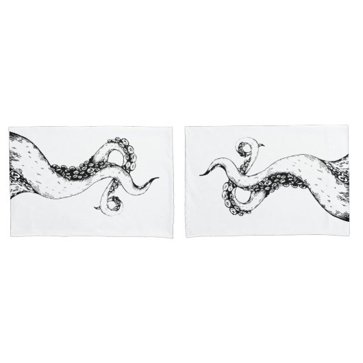 octopus tentakels standaard kussenslopen (Voorkant-Set)