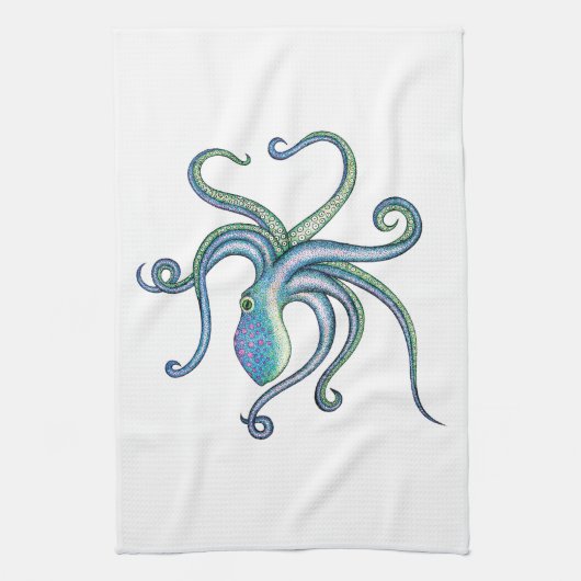 Octopus Theedoek (Verticaal)