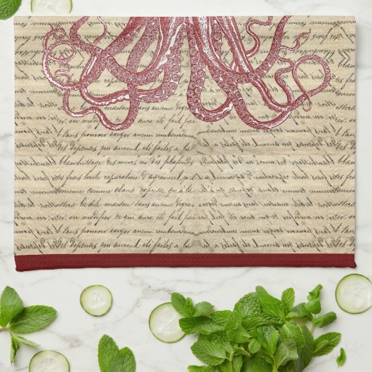  octopus theedoek (Gevouwen)