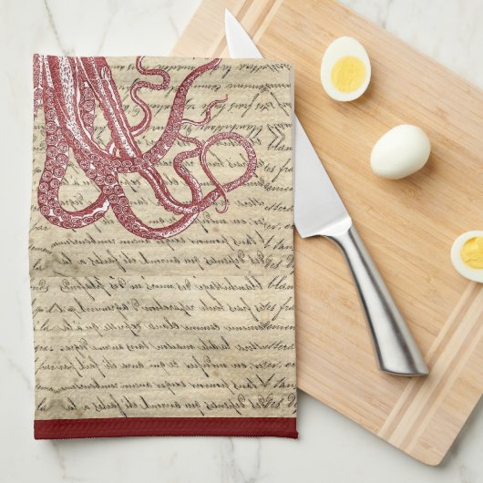  octopus theedoek (Quarter Fold)