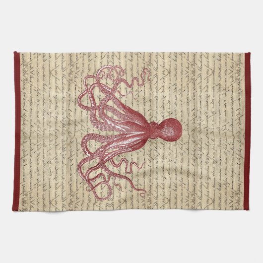  octopus theedoek (Horizontaal)