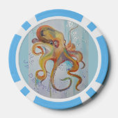 OCTOPUS THEMA POKER CHIPS FINE ART VAN JP DENYER (Achterkant)