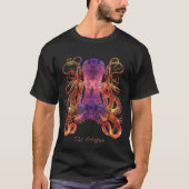 Octopus Tie Dye - kleurrijk  Paars Sinaasappel T-shirt (Voorkant)