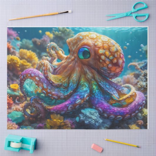 Octopus tissuepapier (Craft)