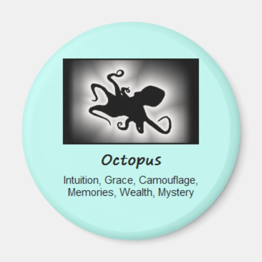 Octopus Totem Animal Spirit betekenend Magneet (Voorkant)