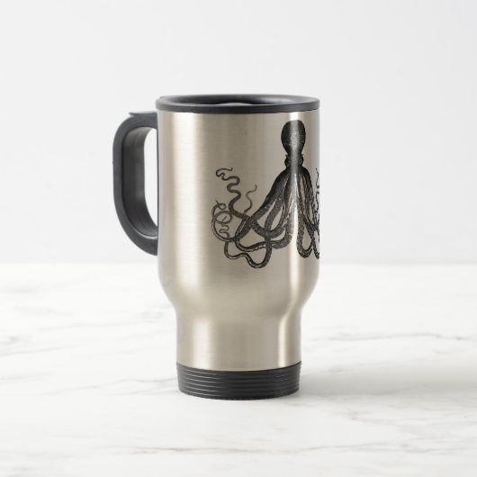 Octopus Travel Mug Reisbeker (Voorkant links)
