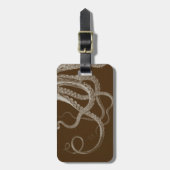 Octopus Triptych Bagagelabel (Voorkant verticaal)